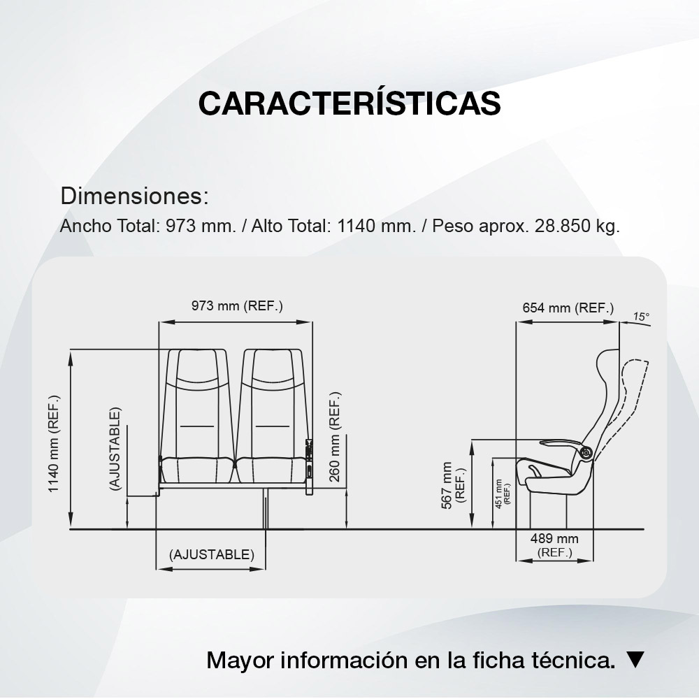 Diagrama Asiento Komfort